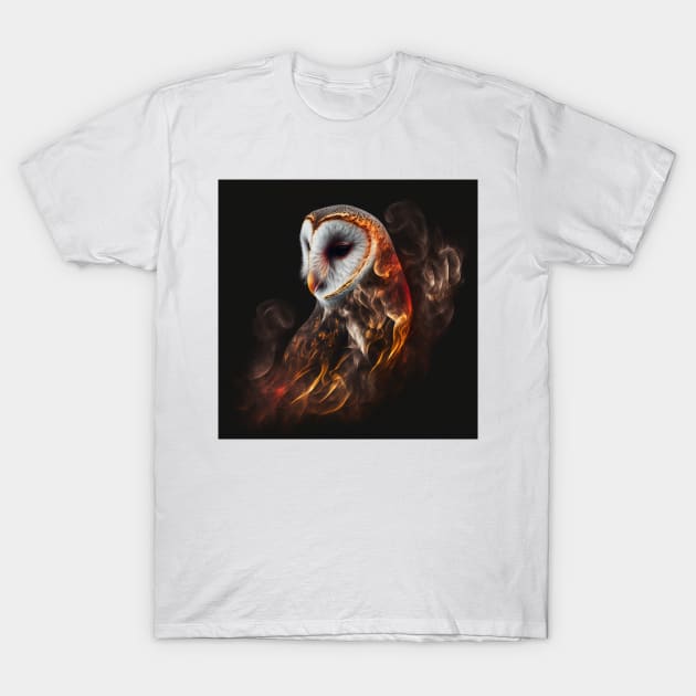 Barn Owl Wisps 09 T-Shirt by thewandswant
